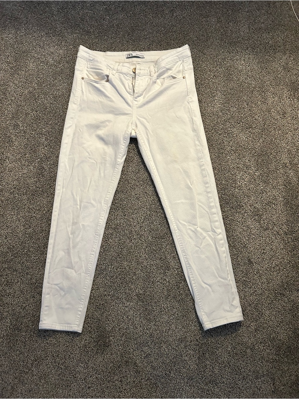 Zara White Women's Skinny Jeans
